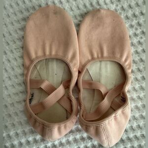 Stelle Ballet Pink Canvas Ballet Shoes with a Split Suede Leather Sole